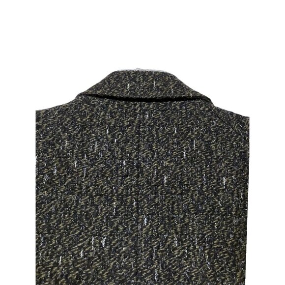 Vintage Falcone Tweed Overcoat 42 Coat Double Breasted USA Minimalist Capsule - Picture 9 of 14